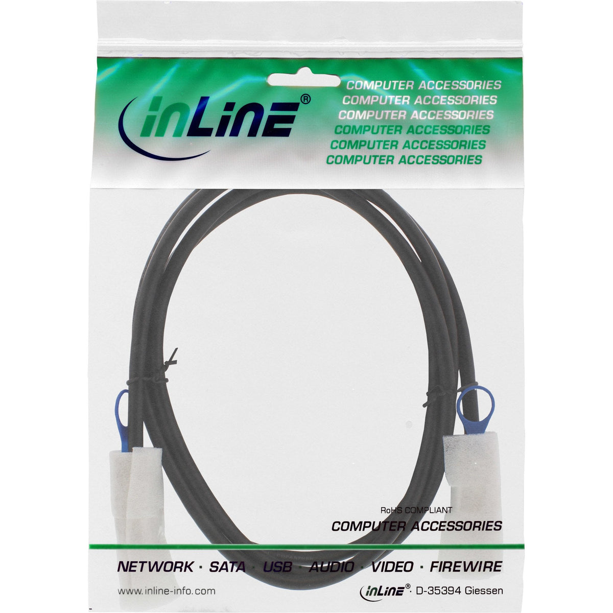 Cable Inline Sas Mini-Sas De 26 Pines Sff-8088 A Mini-Sas De 26 Pines Sff-8088 2 M