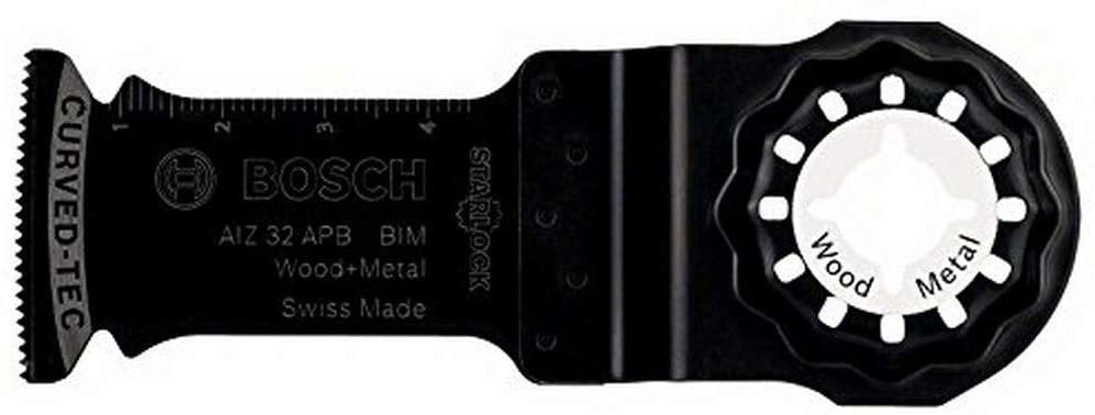 Hoja De Sierra De Inmersión Bosch Aiz 32 Apb Madera + Metal (5 Piezas, Bim, Ancho 32mm) 2608661629