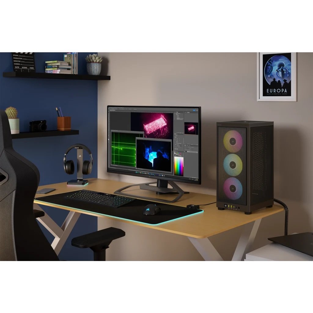 Caja Mini Itx Icue 2000d Rgb Airflow Black Corsair