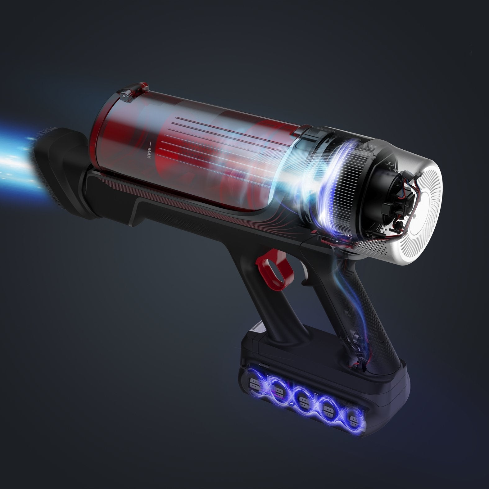 Aspirador Rowenta Rh2078 Vertical Negro/Rojo