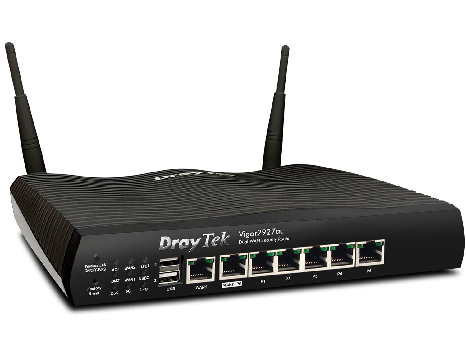 EAN 4710484741202 - DrayTek Vigor2927ac router inalámbrico Gigabit Ethernet Doble banda (2,4 GHz / 5 GHz) 4G Negro imagen 3