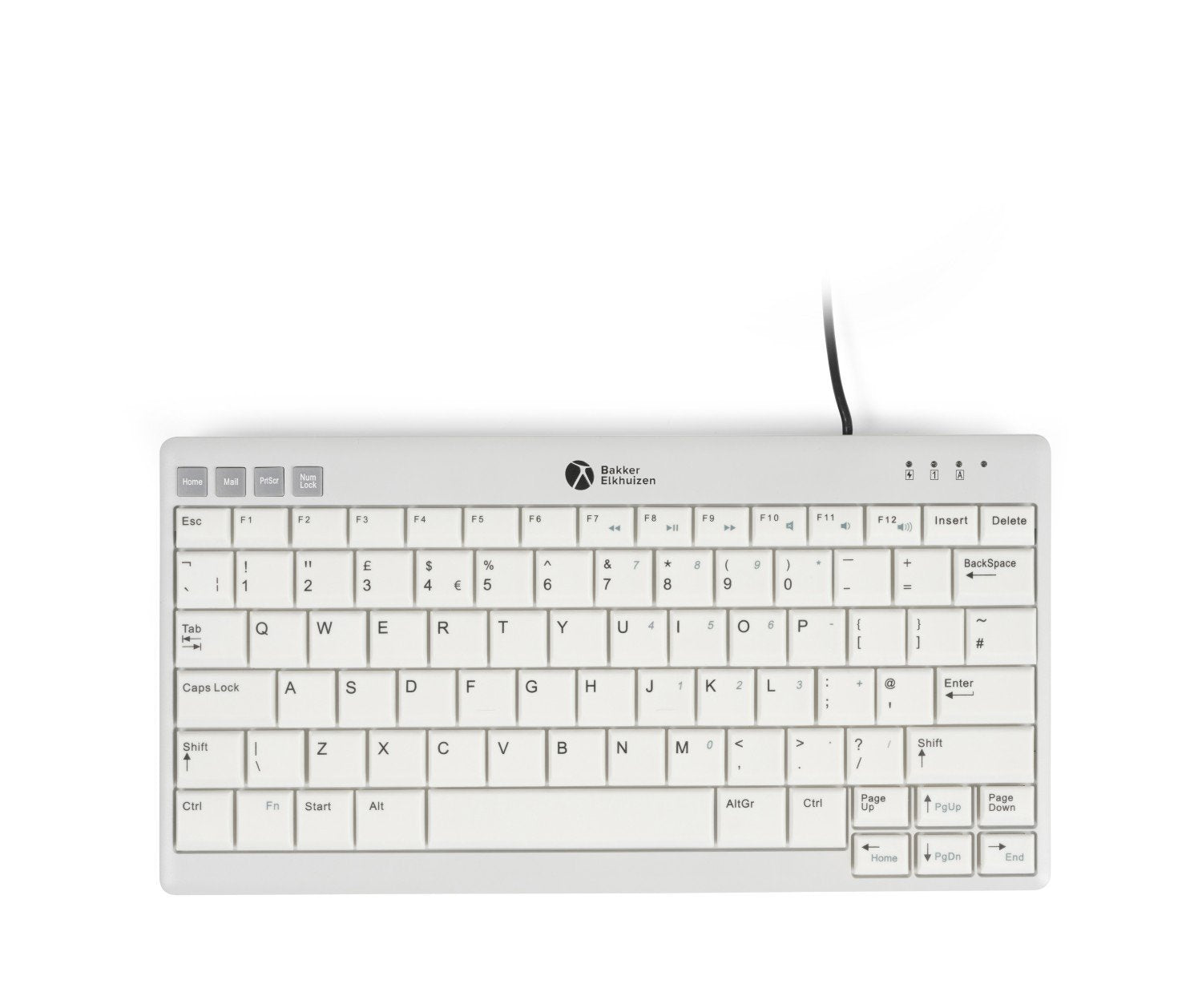 Bakkerelkhuizen Ultraboard 950 V2 Teclado Oficina Usb Qwerty Inglés De Ee. Uu. Gris Oscuro, Gris Claro