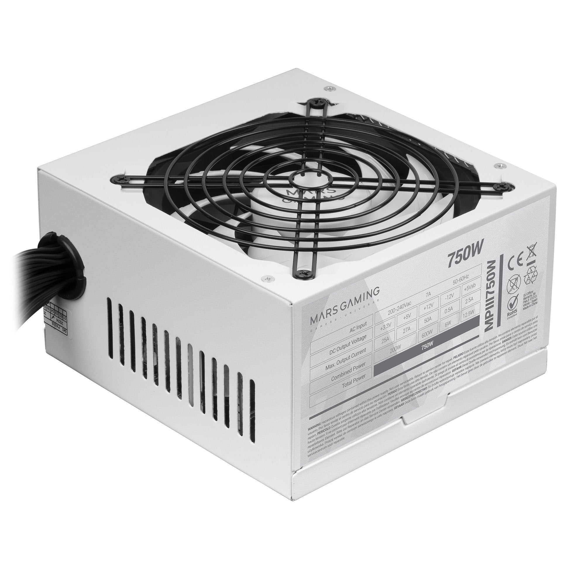 EAN 8435693106814 - Mars Gaming MPIII750W unidad de fuente de alimentación 20+4 pin ATX imagen 3
