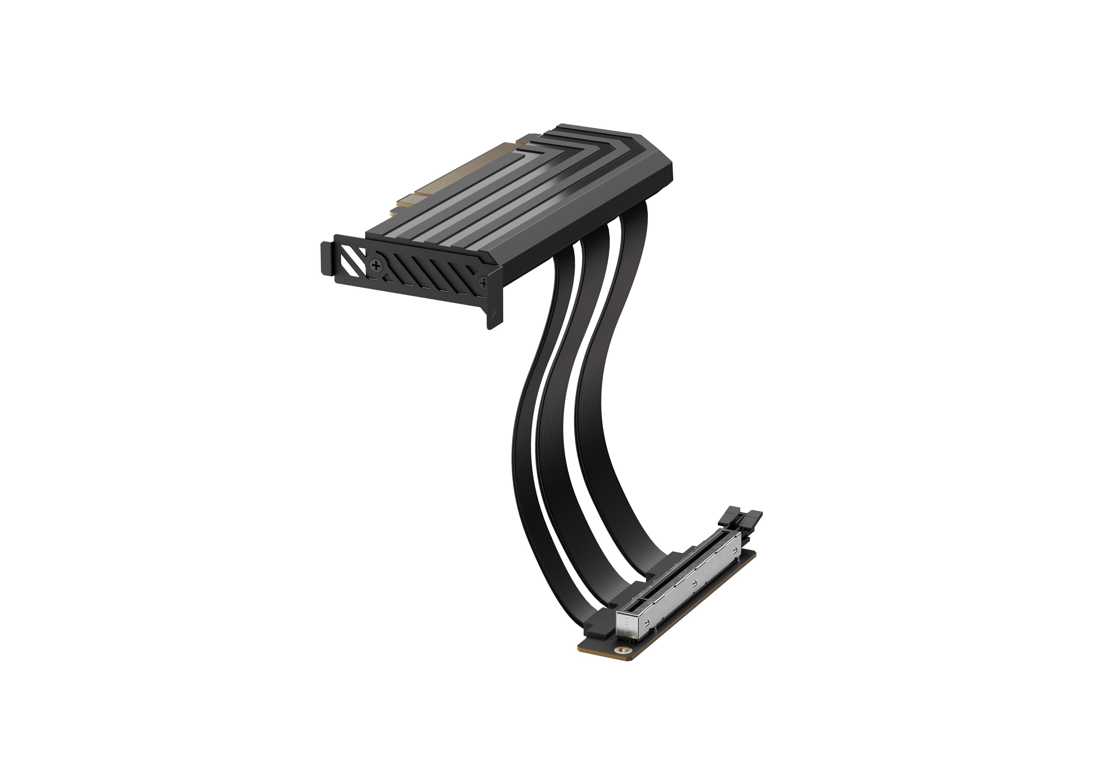 Hyte Pcie 5.0 Hyper Riser, Cable De Extensión Negro, 20cm Acc-Hyte-Pcie50-Bb