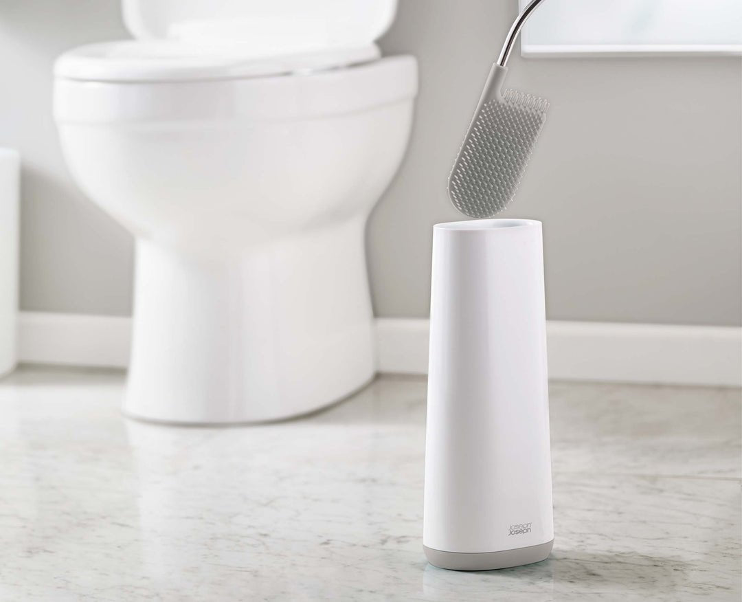 Joseph Joseph Flex Brosse Toilettes, Plastique, Blanc/Gris, 11,4 X 7,4 X 42,9 Cm