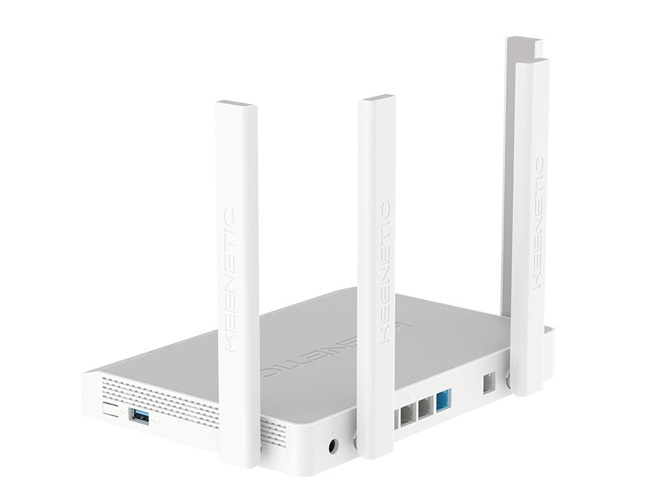 Keenetic Kn-3610 Router Inalámbrico Gigabit Ethernet Doble Banda (2,4 Ghz / 5 Ghz) Gris, Blanco