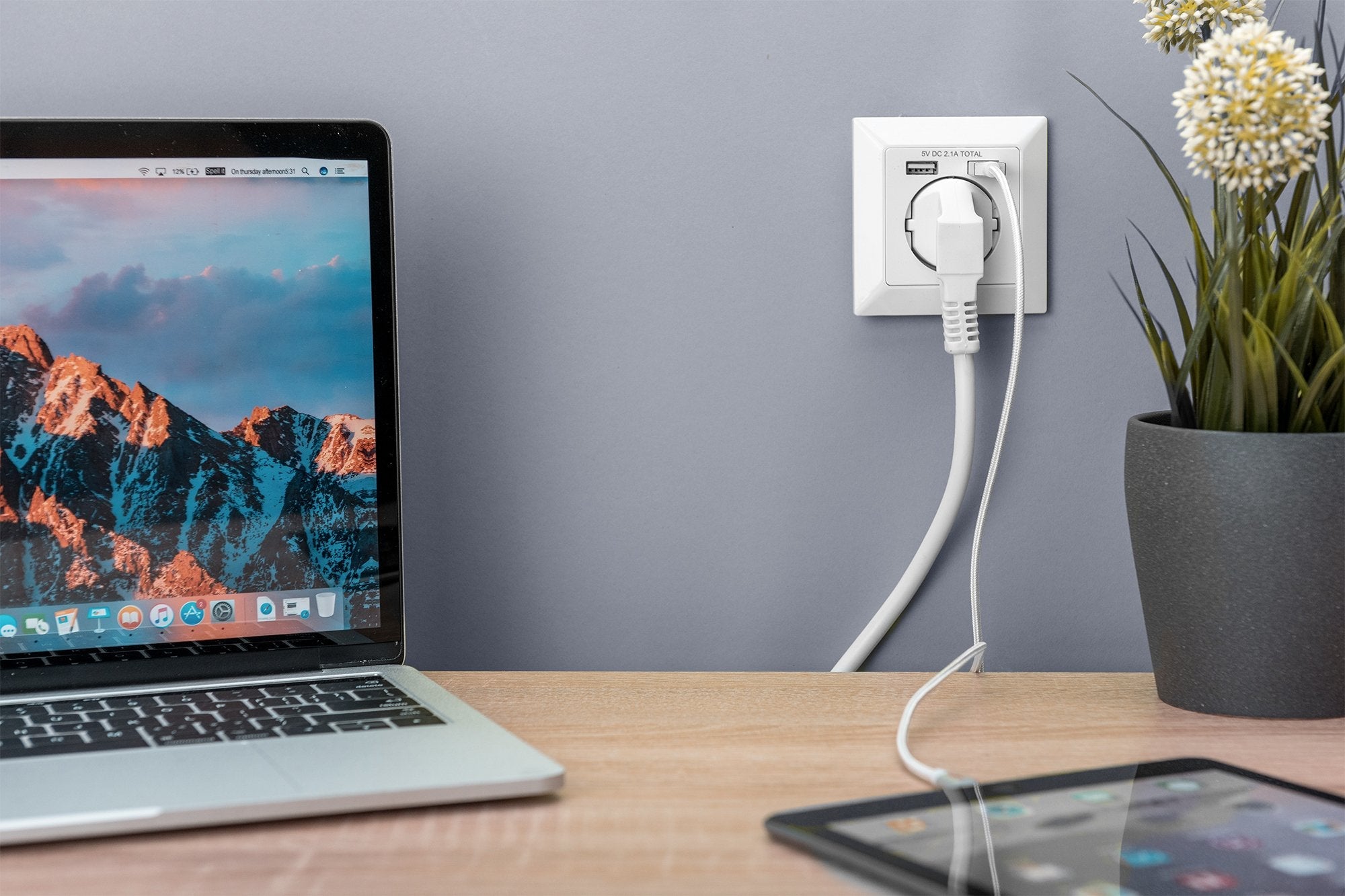 EAN 4016032443193 - Digitus DA-70613 toma de corriente 2x USB Blanco imagen 3