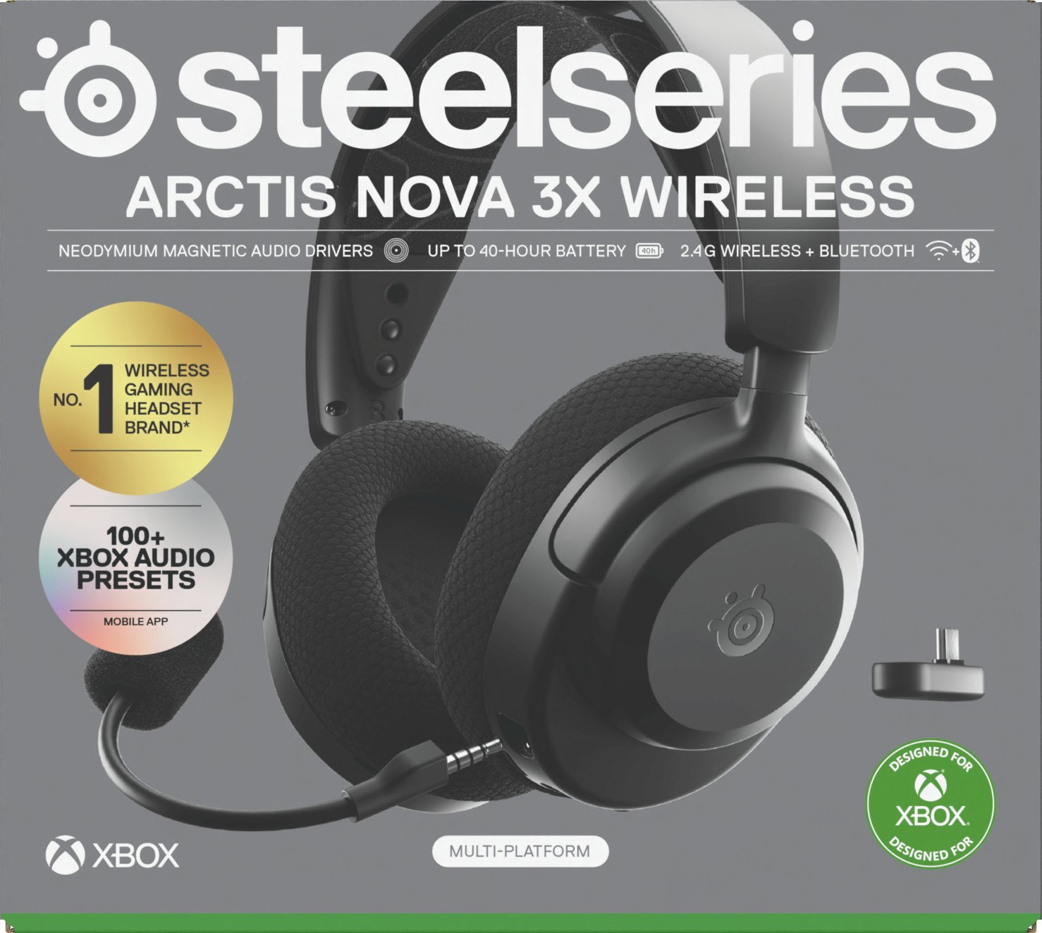 EAN 5707119059572 - Steelseries Arctis Nova 3X Auriculares Inalámbrico Diadema Música/uso diario Bluetooth Negro imagen 8