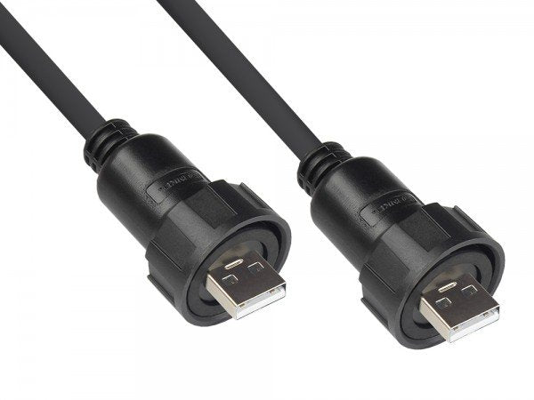 Good Connections Industrie-Stecker S4 -Usb 2.0 A-A 1m Cable Ic04-U202