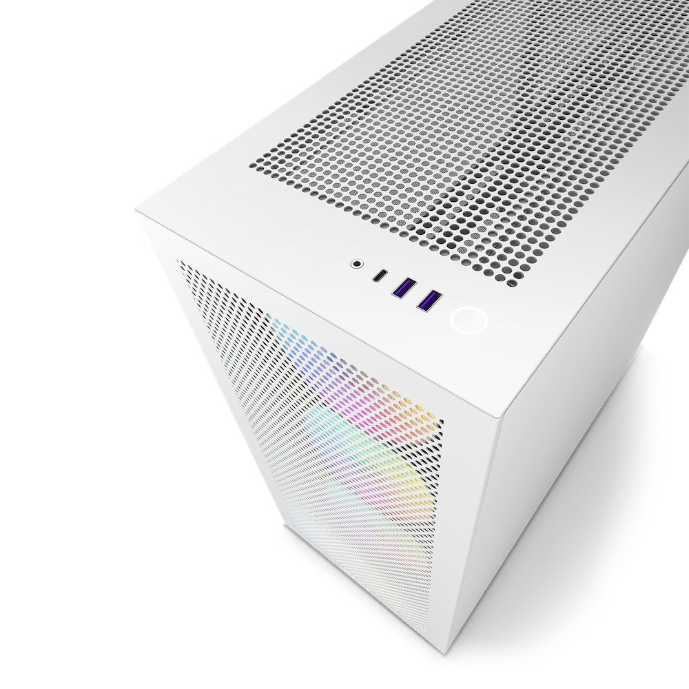 Caja Pc Nzxt H7 Flow Rgb Blanco - Midi Cm-H71fw-R1