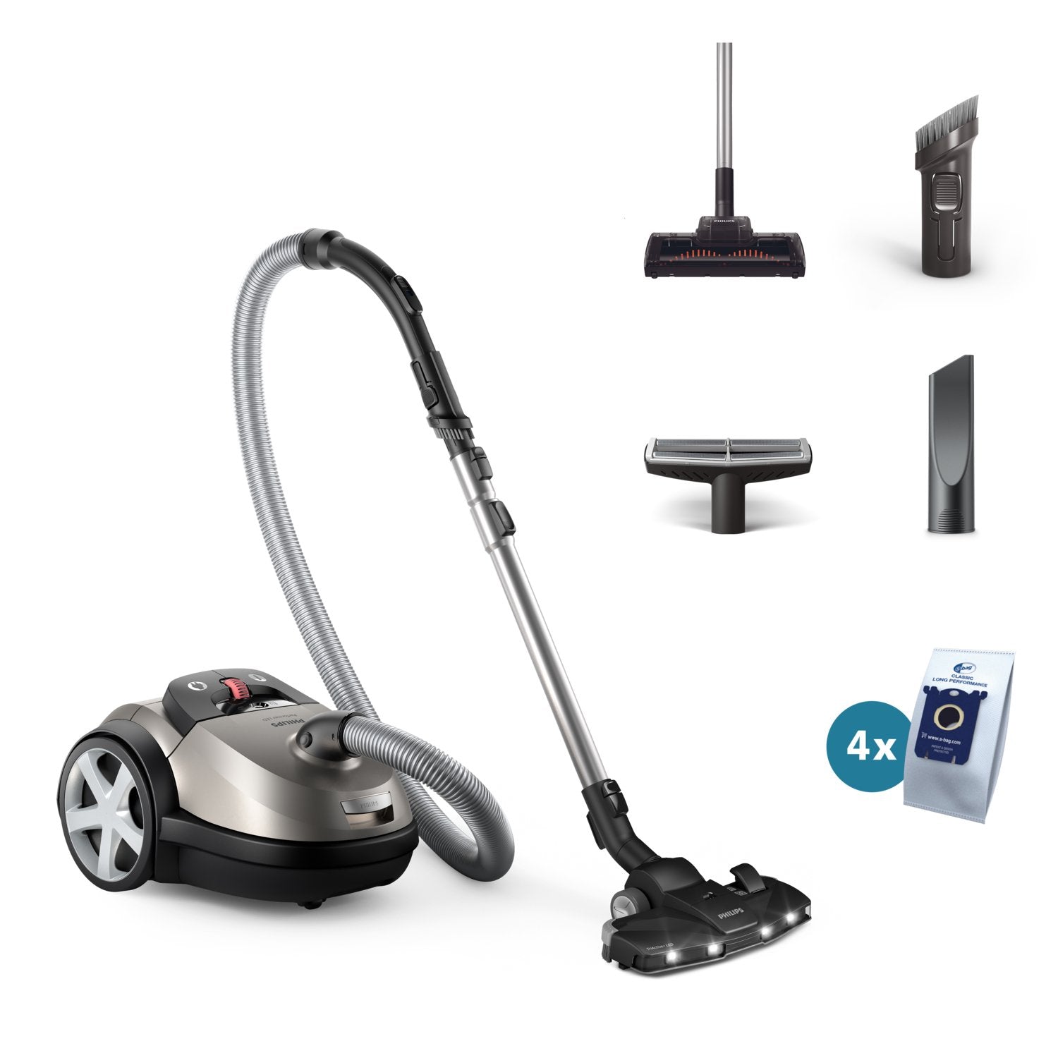 EAN 8720389037955 - Philips 8000 series XD8152/12 aspiradora 4 L Aspiradora cilíndrica Secar 900 W Bolsa para el polvo imagen 1