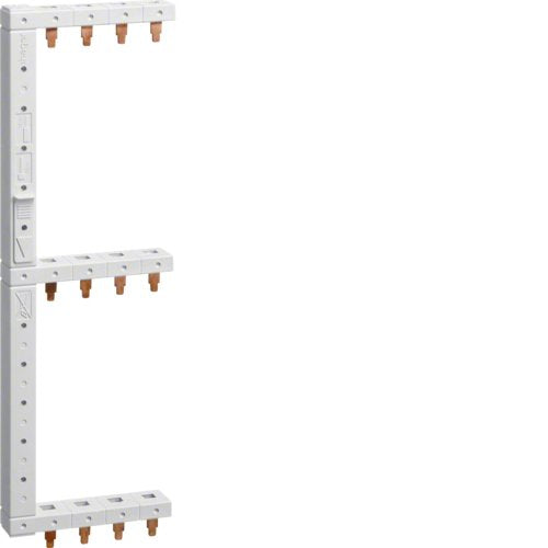 Hager Phasenschiene 3+N-Polig Kcf668l 3reihig 125mm Links Vertikal