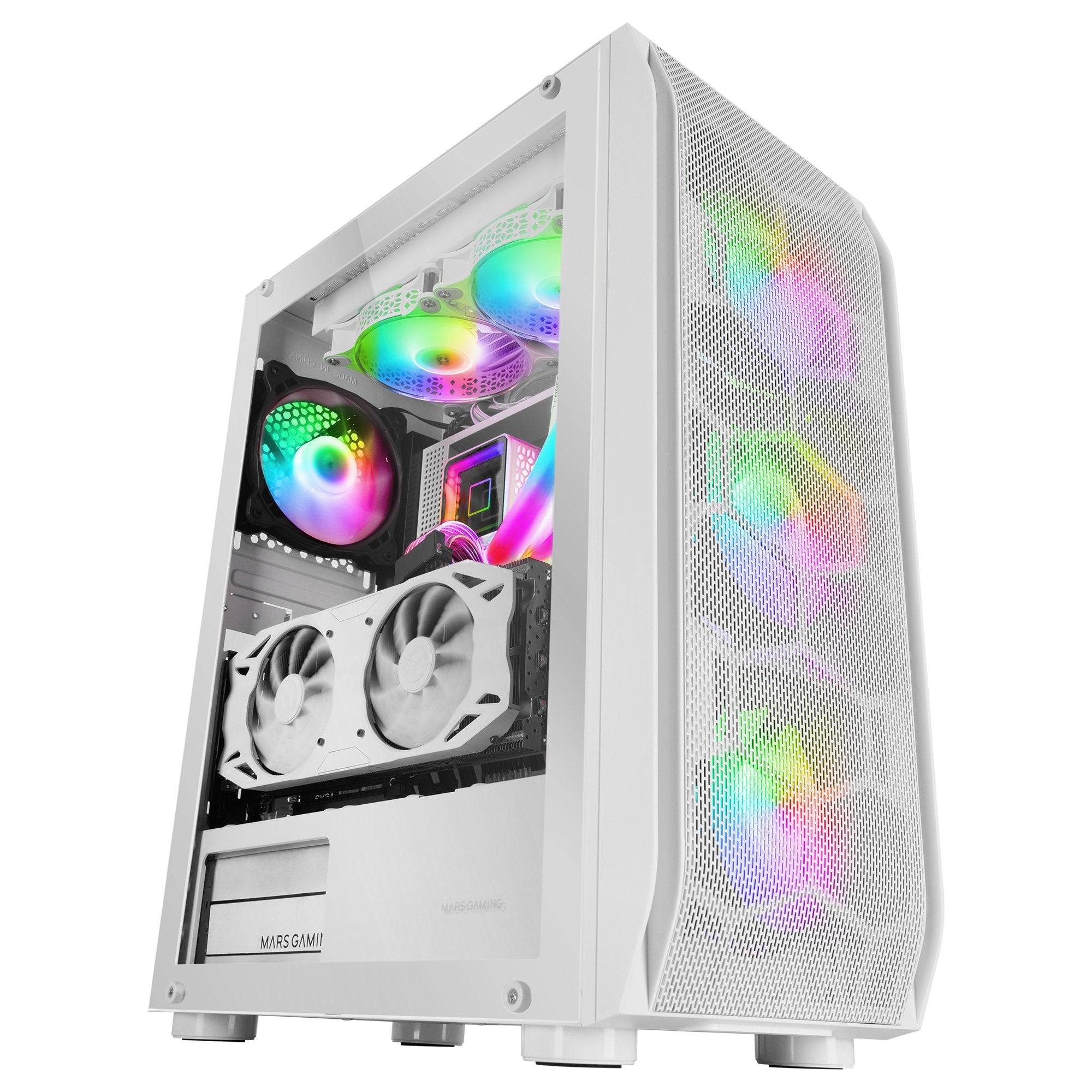 Caja Gaming Torre Mars Gaming Mc-Kx Blanca