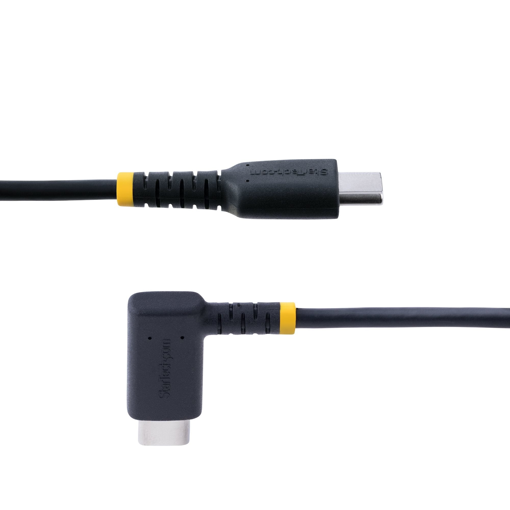 Startech Cable Usb C Acodado Pd 60w - 3a - 2m  Carga Rápida