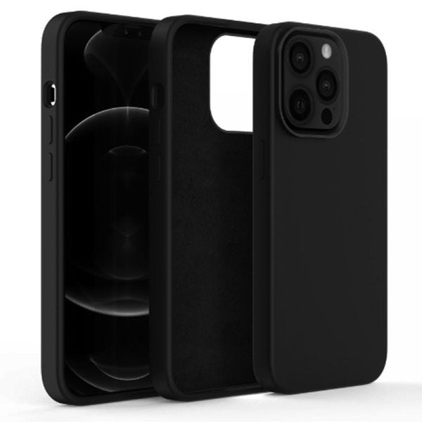 Funda 4smarts Liquid De Silicona Para Apple Iphone 14 Negro