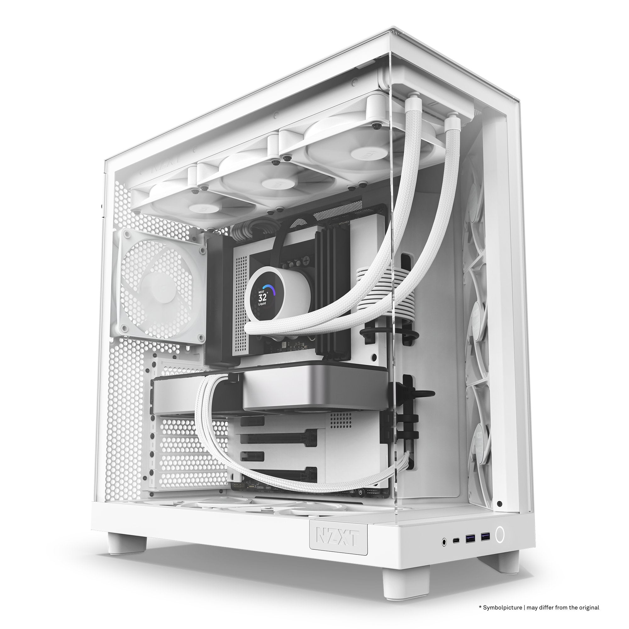 EAN 5056547204048 - NZXT H6 Flow Midi Tower Blanco imagen 4