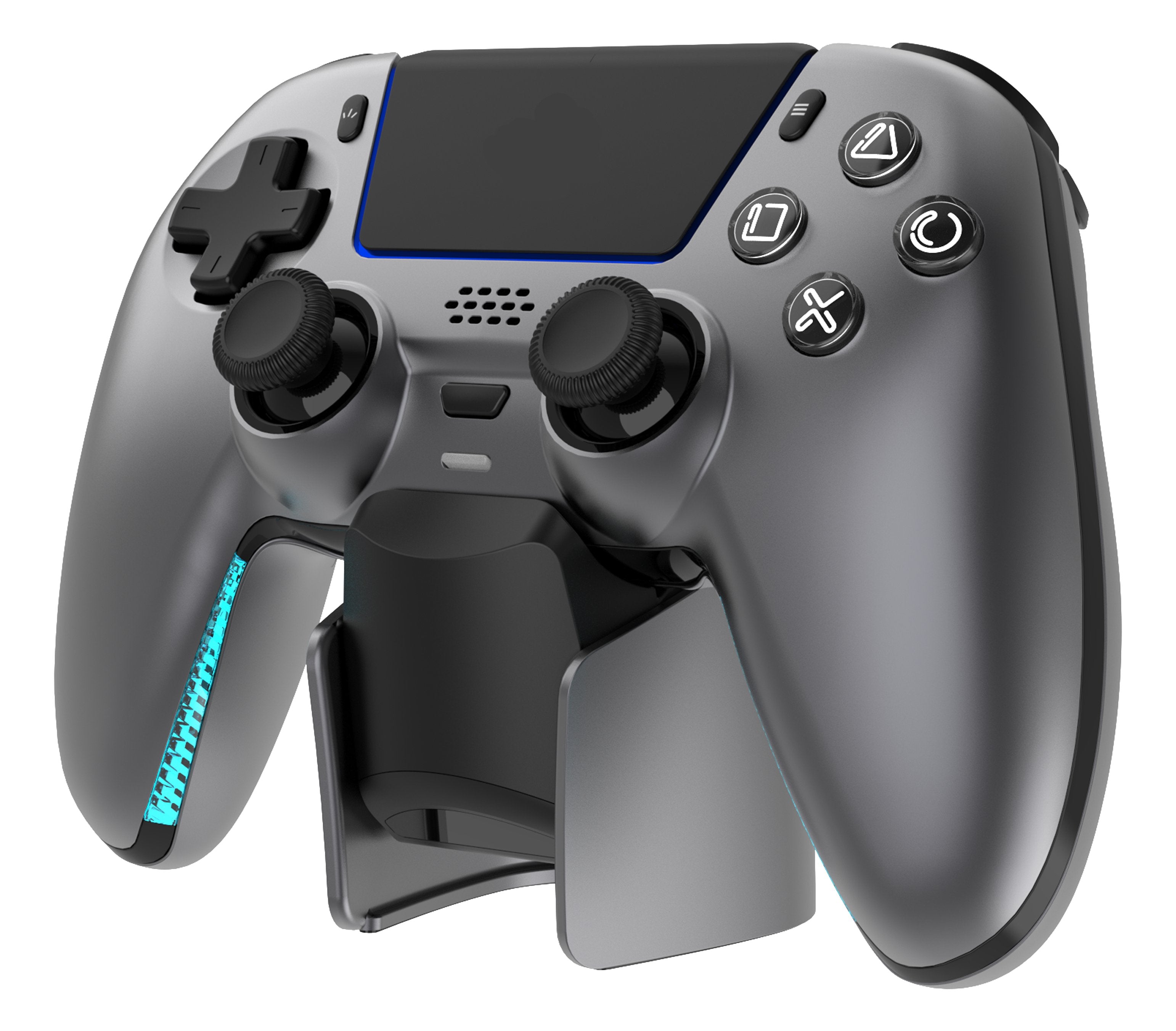 EAN 7333048072498 - Deltaco Gaming GAM-199-STEELGRAY mando y volante Gris, Metálico, Acero Bluetooth/USB Gamepad PlayStation imagen 2