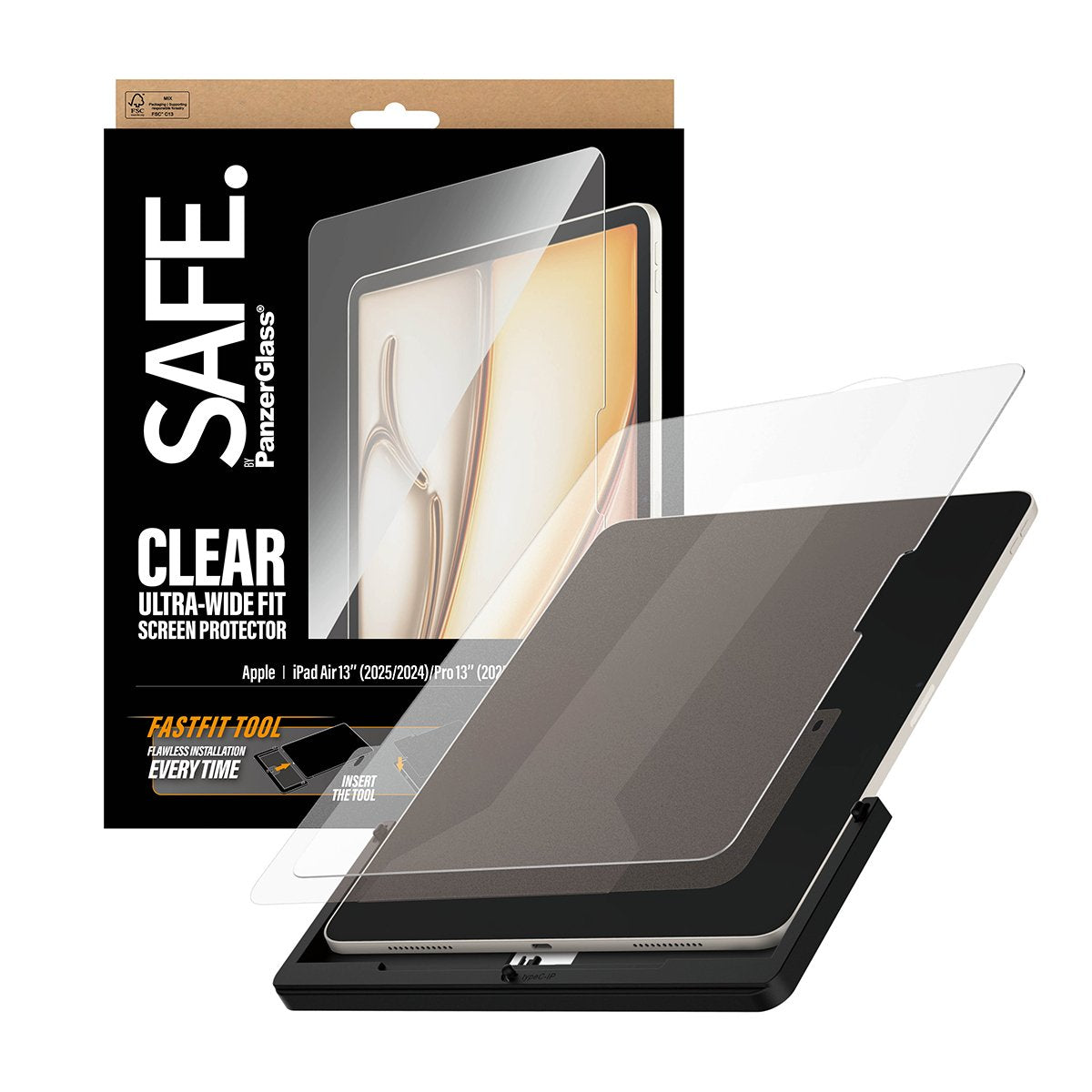 EAN 5715685030697 - PanzerGlass SAFE. by ® Screen Protector iPad Air 13" (2024-2026) | Pro 13" (2024-2025) | Ultra-Wide Fit w imagen 5