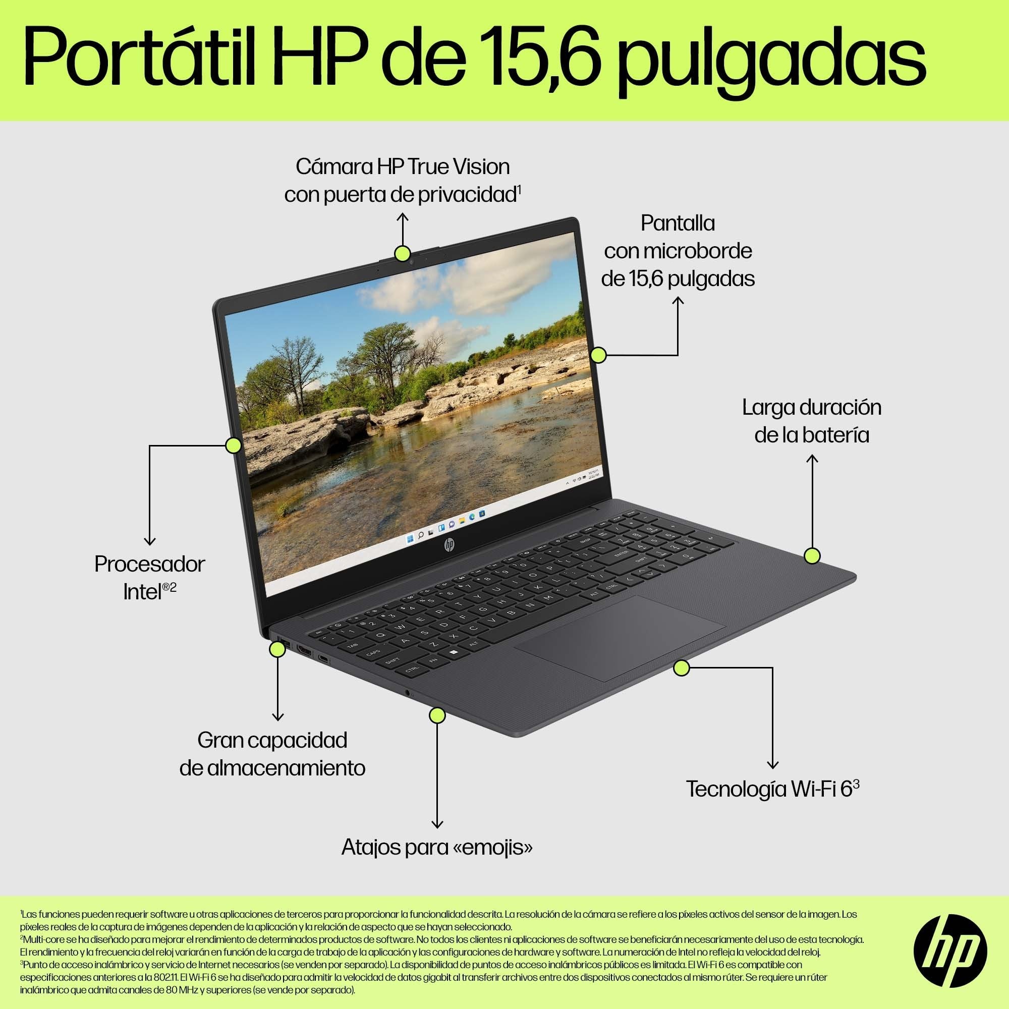 EAN 198990176154 - HP 15-fd1013ns Intel Core Ultra 7 155H Portátil 39,6 cm (15.6") Full HD 32 GB DDR5-SDRAM 1 TB SSD Wi-Fi 6 imagen 8