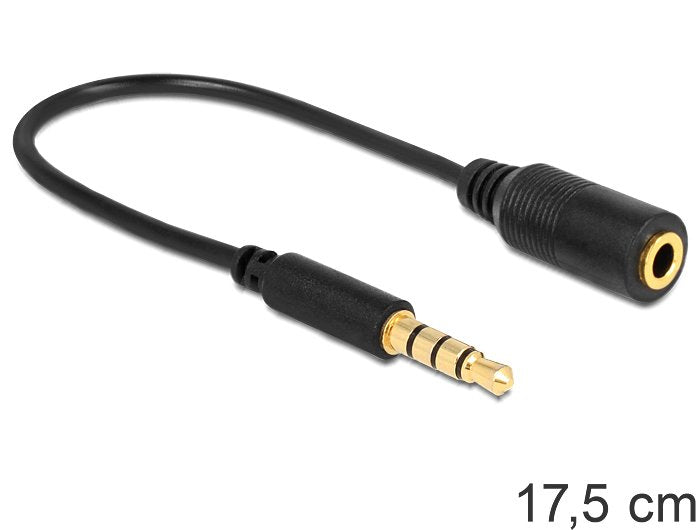 Delock Cable Stereo Jack 3.5 Mm 4 Pin > Stereo Plug 3.5 Mm 4 Pin (Changes Pin)