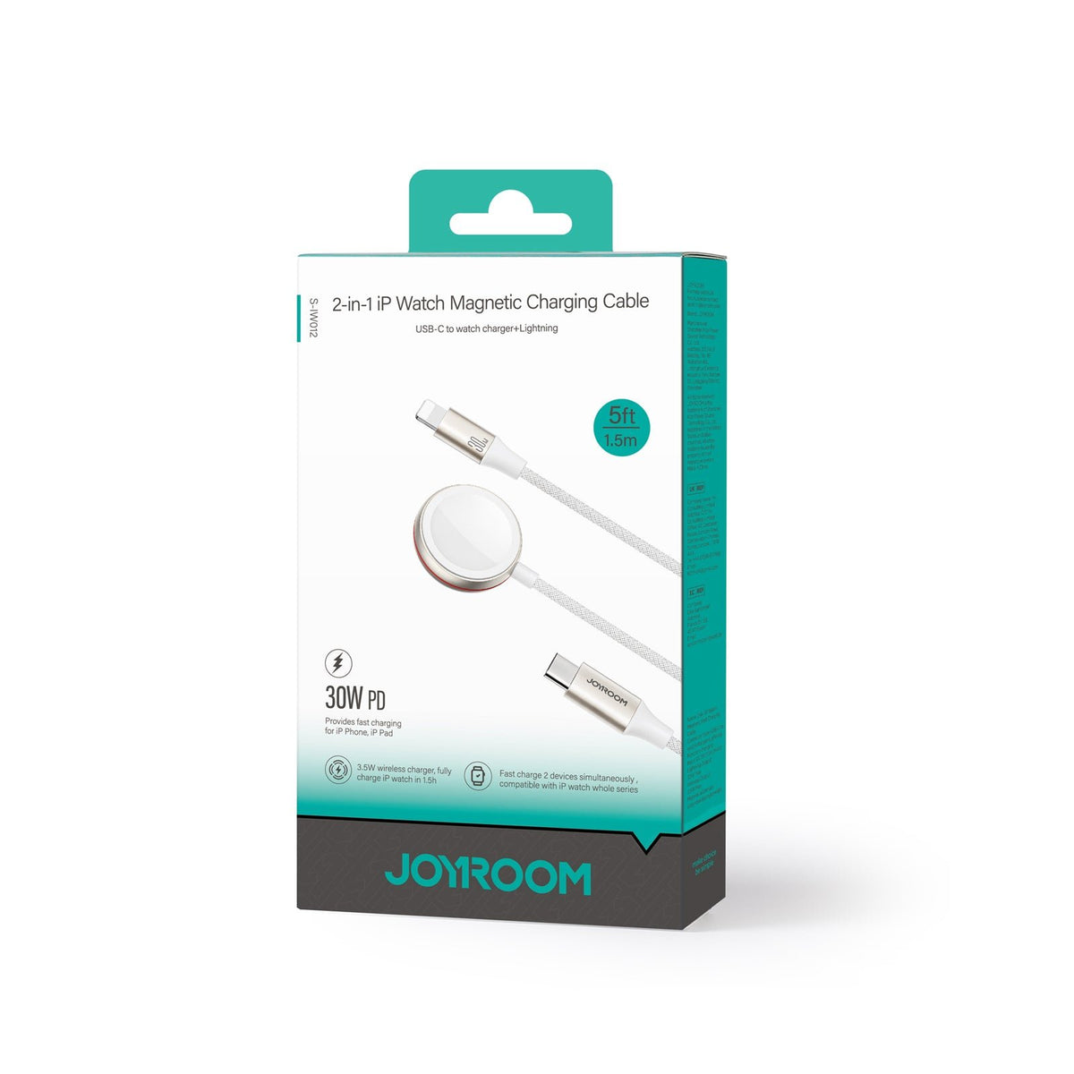 EAN 6956116771348 - JOYROOM S-IW012 cargador de dispositivo móvil Universal Blanco USB Cargador inalámbrico Carga rápida Inte imagen 2