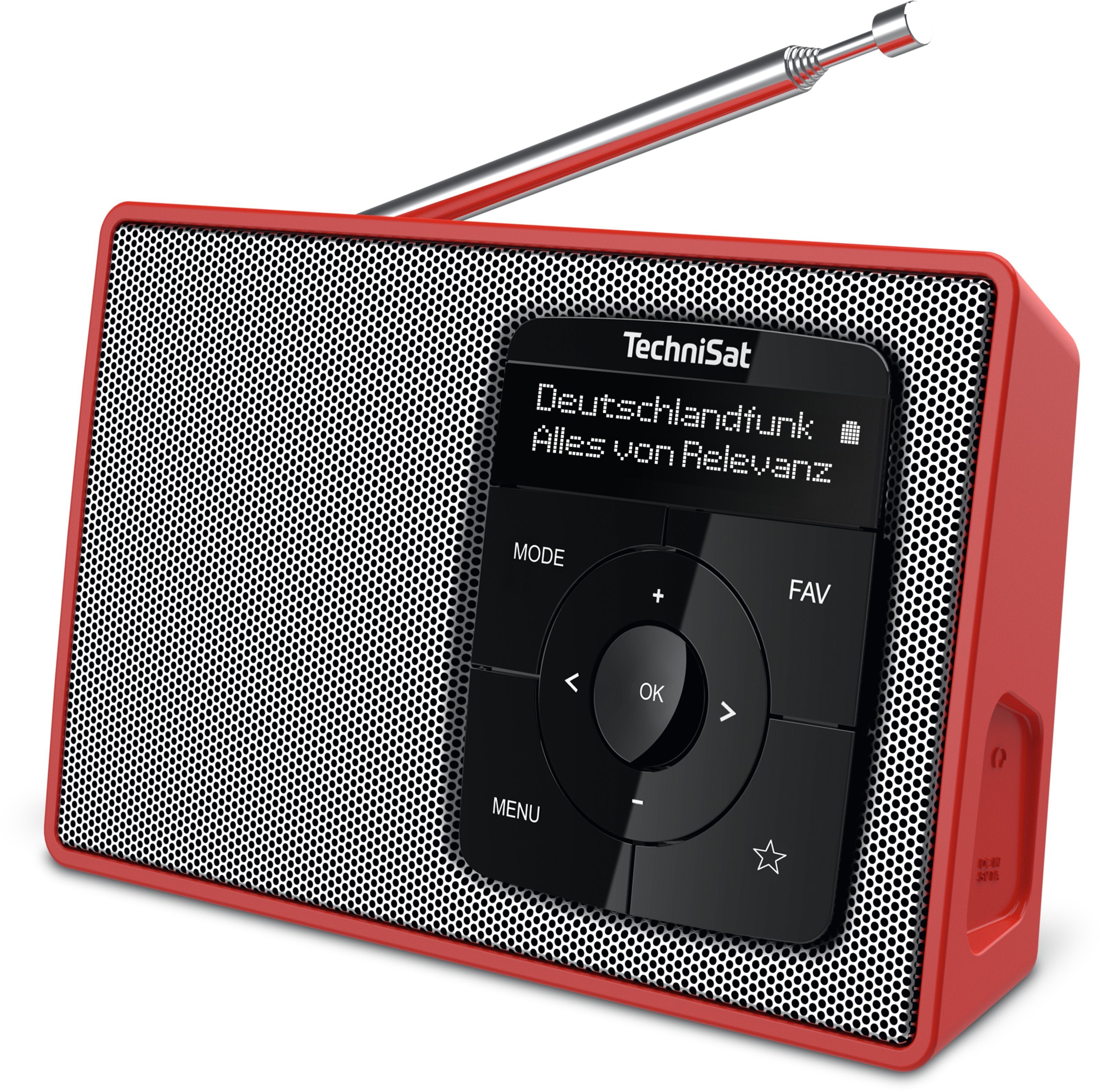 Technisat Digitradio 2 Dab+ Radio Rot/Silber