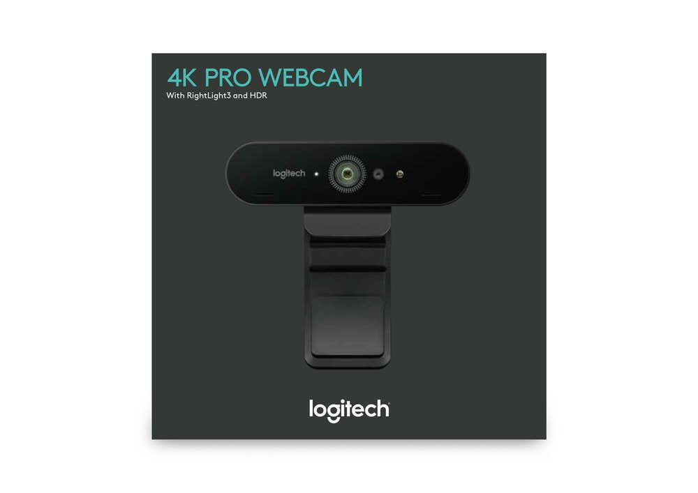 Logitech Webcam Brio Reslolucion 4k 90º Vision , Zoom Digital 5x, Enfoque Automatico