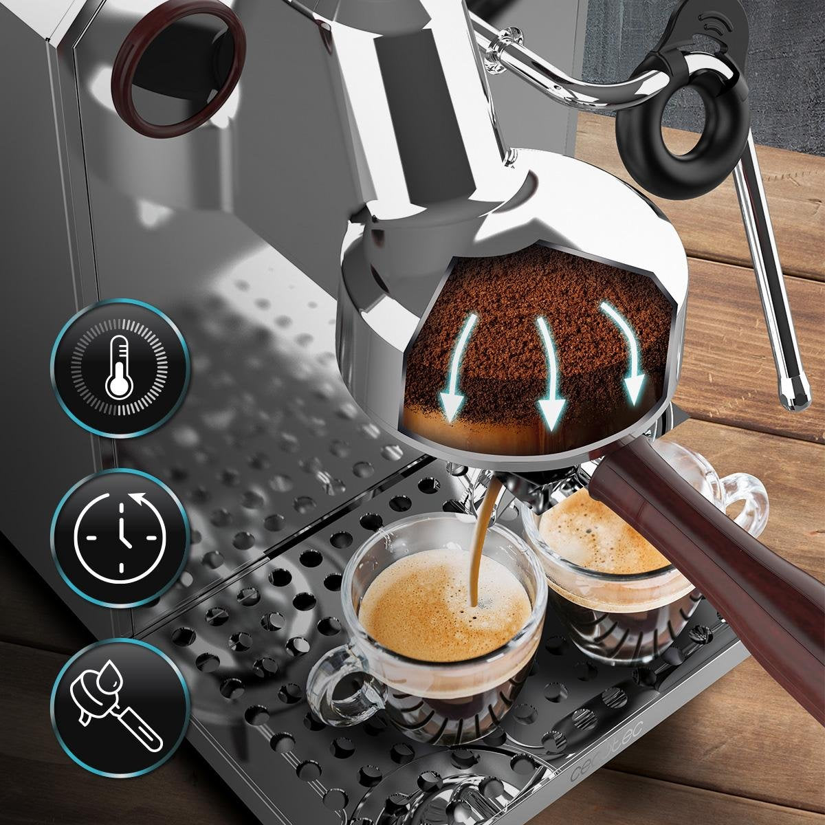 EAN 8435771906633 - Cecotec Baristeo Intima Máquina espresso 1,7 L imagen 6