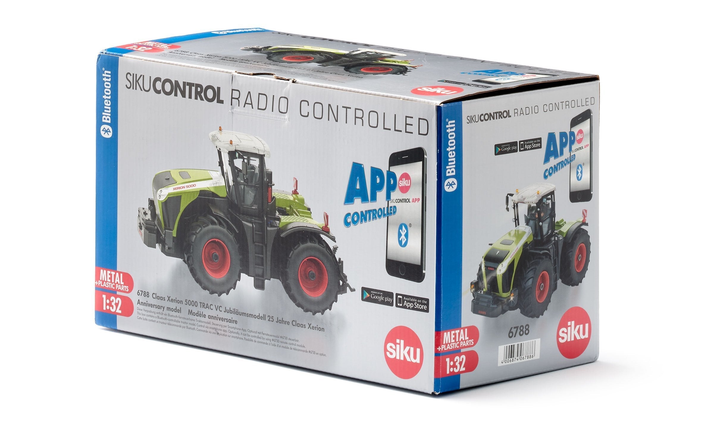Siku Control Claas Xerion 5000 Trac Vc, Rc Modelo Aniversario 25 Años De Claas Xerion 10678800000