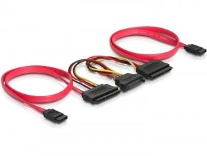 Delock All-In-One Cable Sata Para 2x Hdd