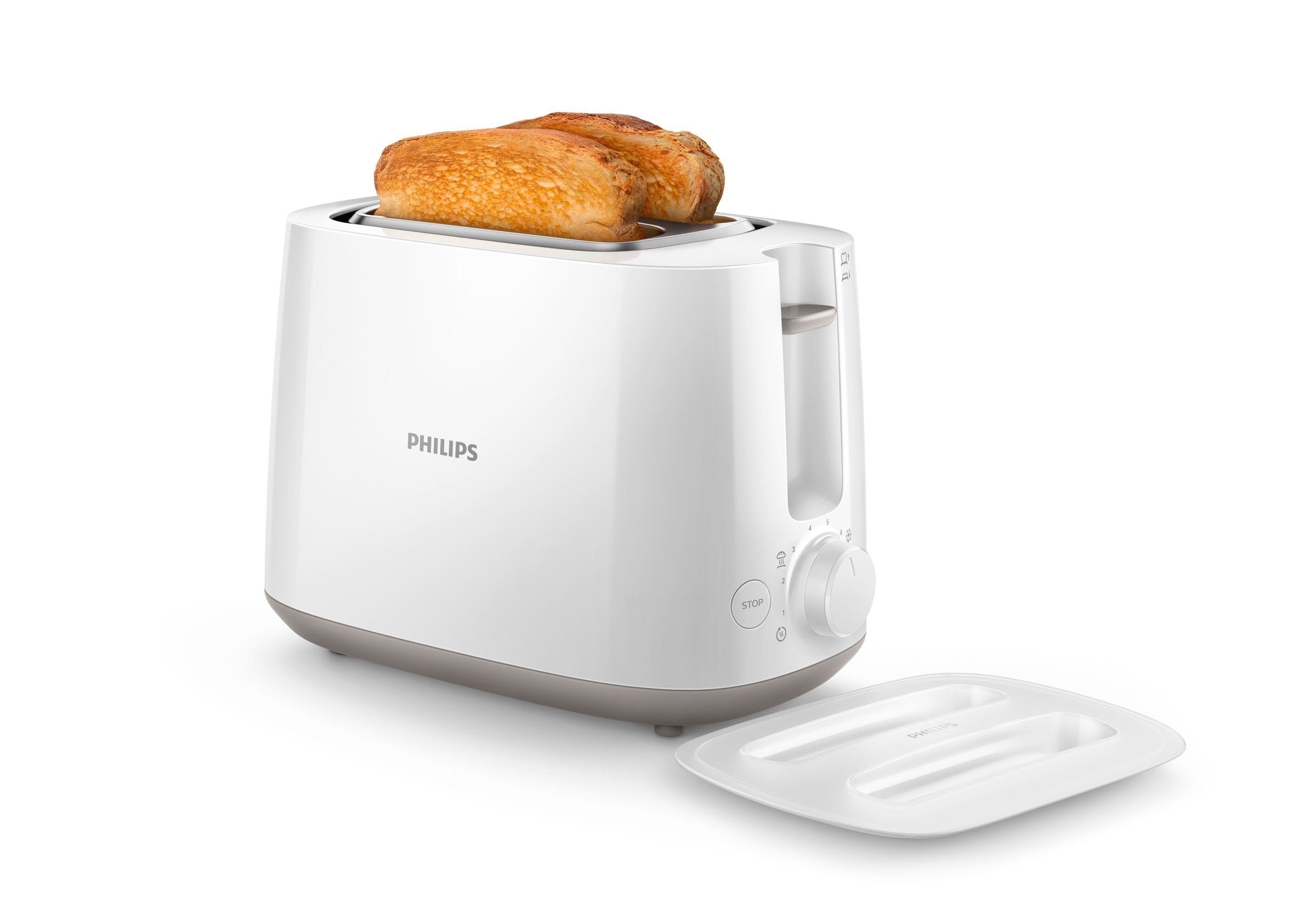 EAN 8710103806660 - Philips Daily Collection HD2582/00 tostadora 8 2 rebanada(s) 830 W Blanco imagen 1