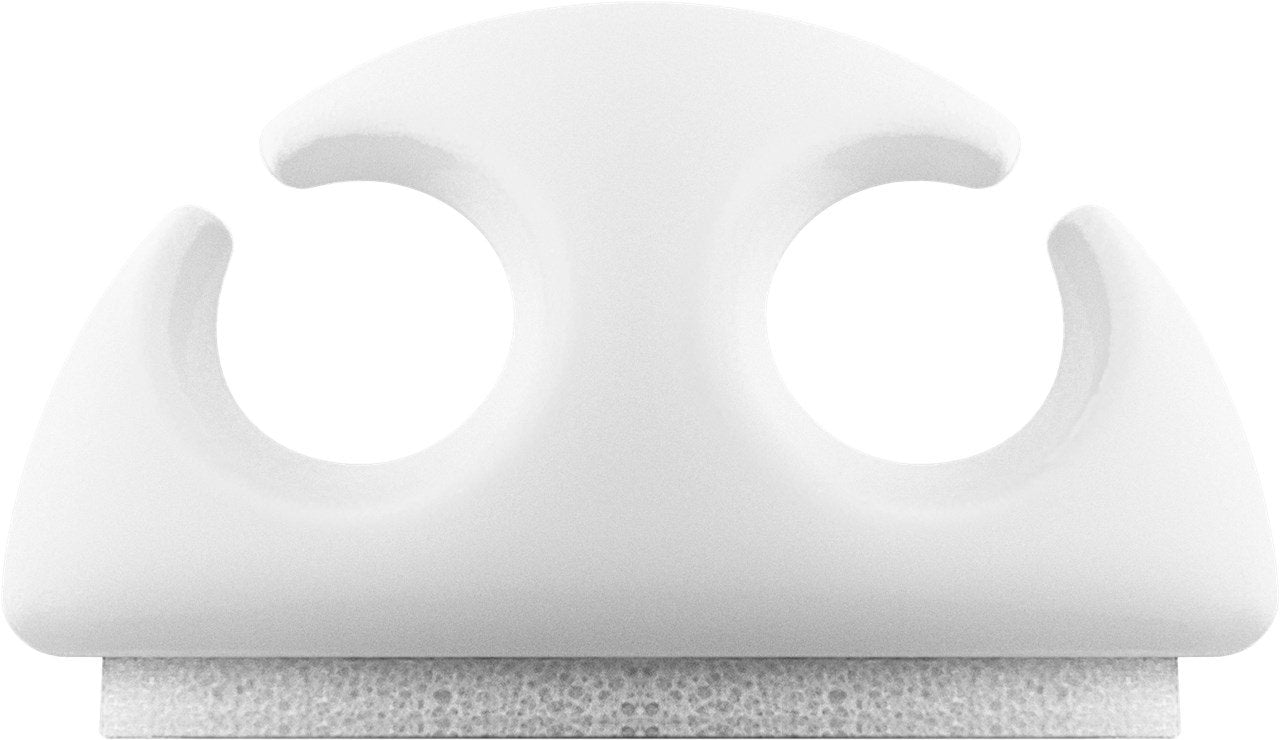 Goobay Organizador De Cables 2 Ranuras (Mini), 6 Piezas Blanco 70364