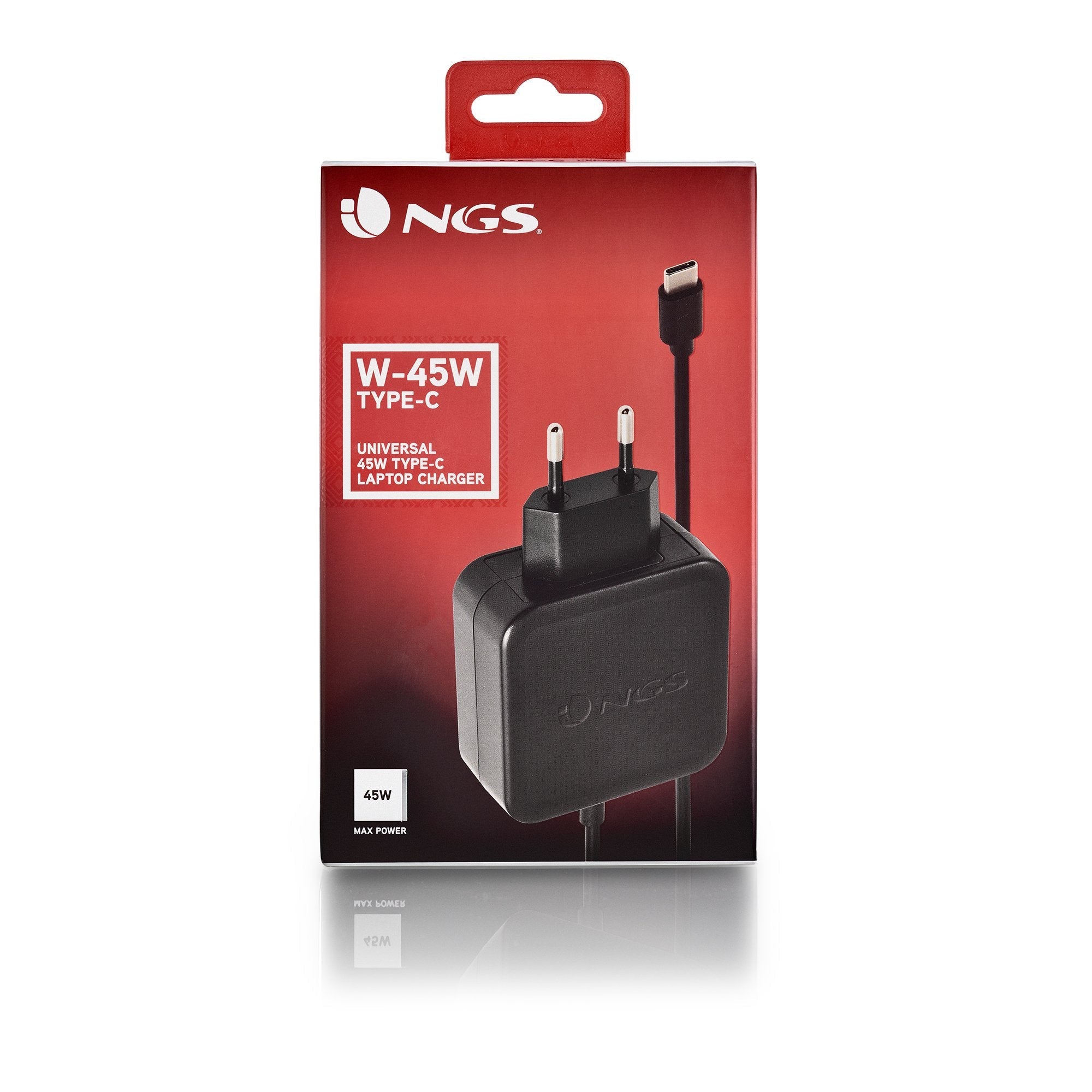 EAN 8435430620085 - NGS W-45W TYPEC Portátil, Smartphone, Tableta Negro Corriente alterna Interior imagen 5