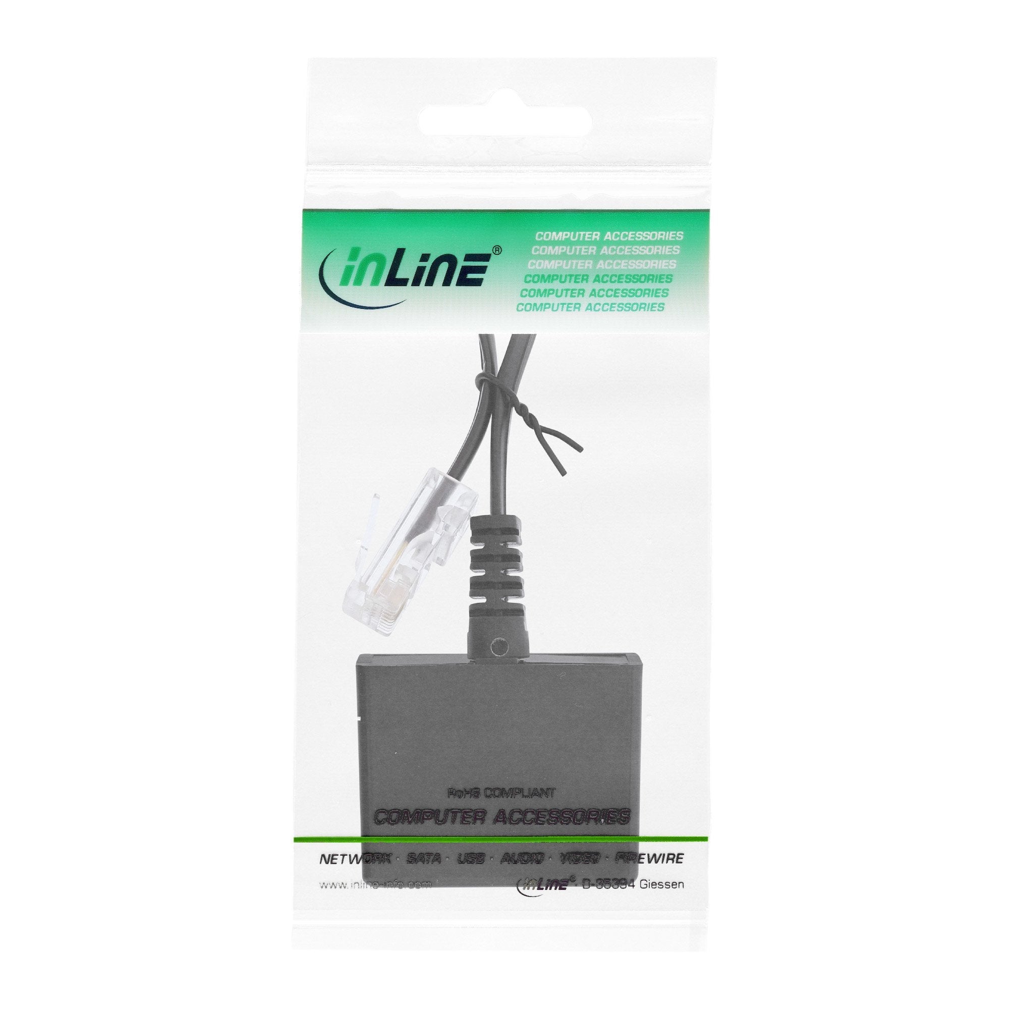 Adaptador Inline Tae Rj45 Macho A Tae-N Y Rj11 Hembra