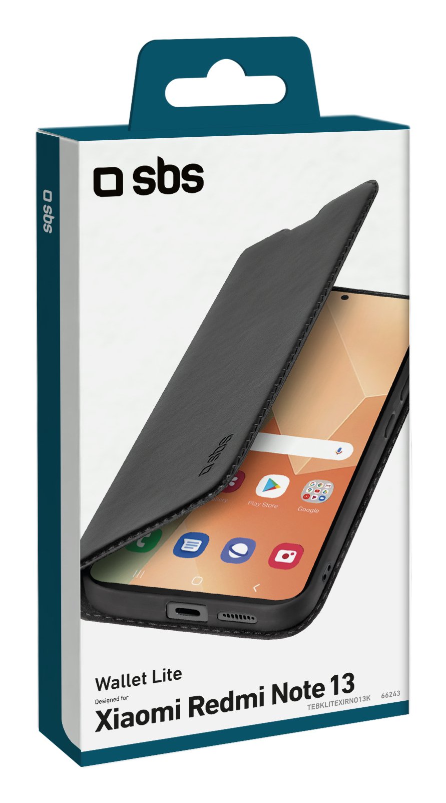 EAN 8018417466243 - SBS TEBKLITEXIRNO13K funda para teléfono móvil 16,9 cm (6.67") Folio Negro imagen 3
