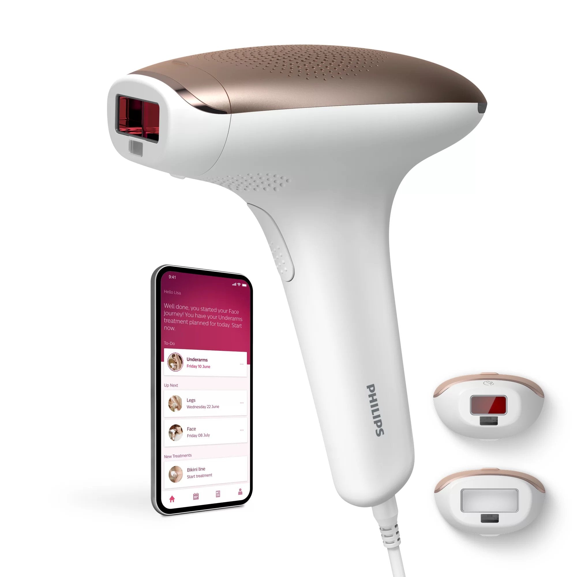 EAN 8720689016957 - Philips Lumea Advanced SC1997/00 depiladora de luz pulsada Luz pulsada doméstica (HPL) Blanco, Oro rosa imagen 1