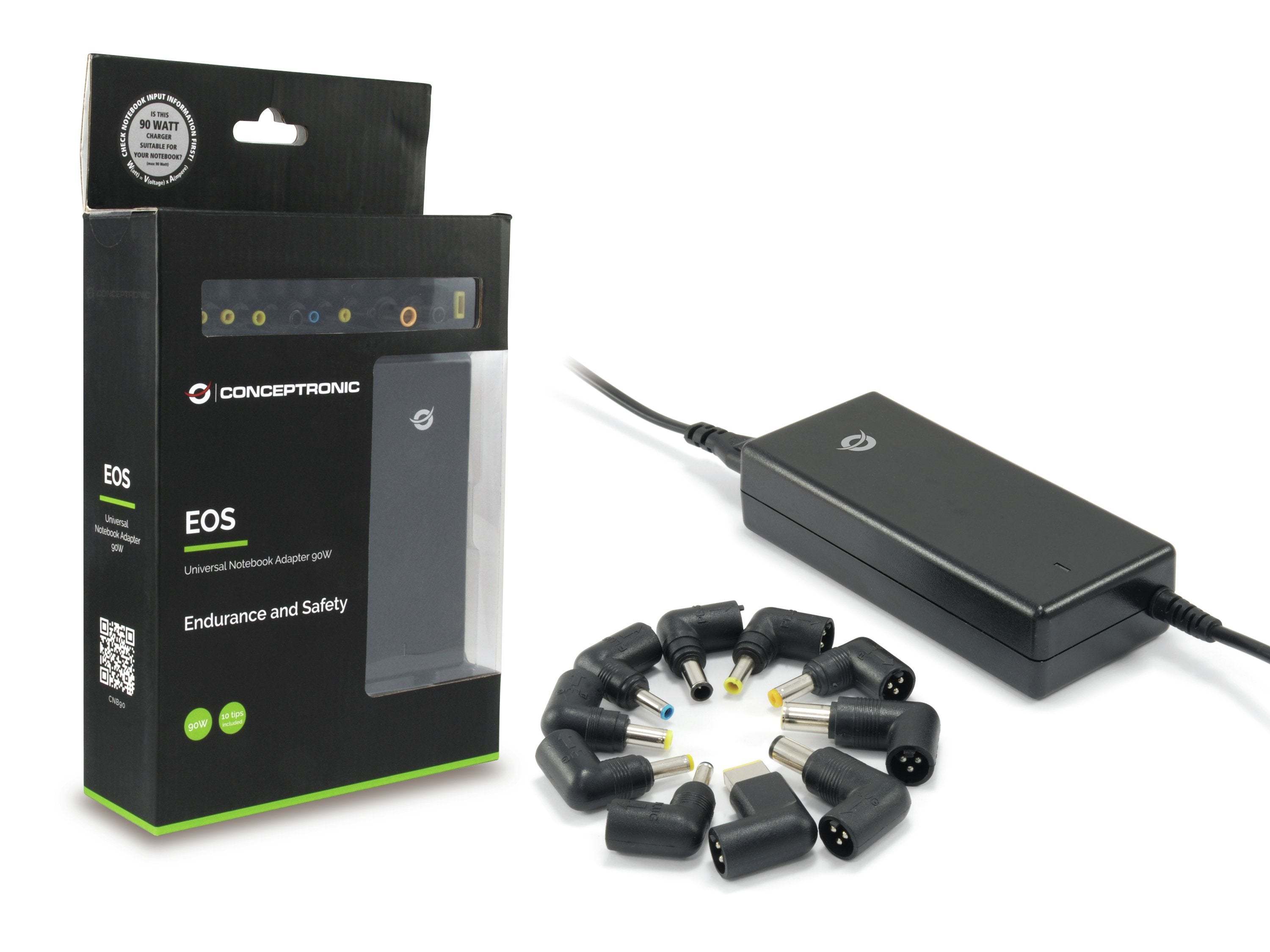 Conceptronic Cargador De Portatil 90w + Cargador Por Usb 10conectores