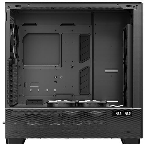 Caja Pc Antec Flux Pro_euv Wood Atx 2xusb3.0 Sin Fuente Negro