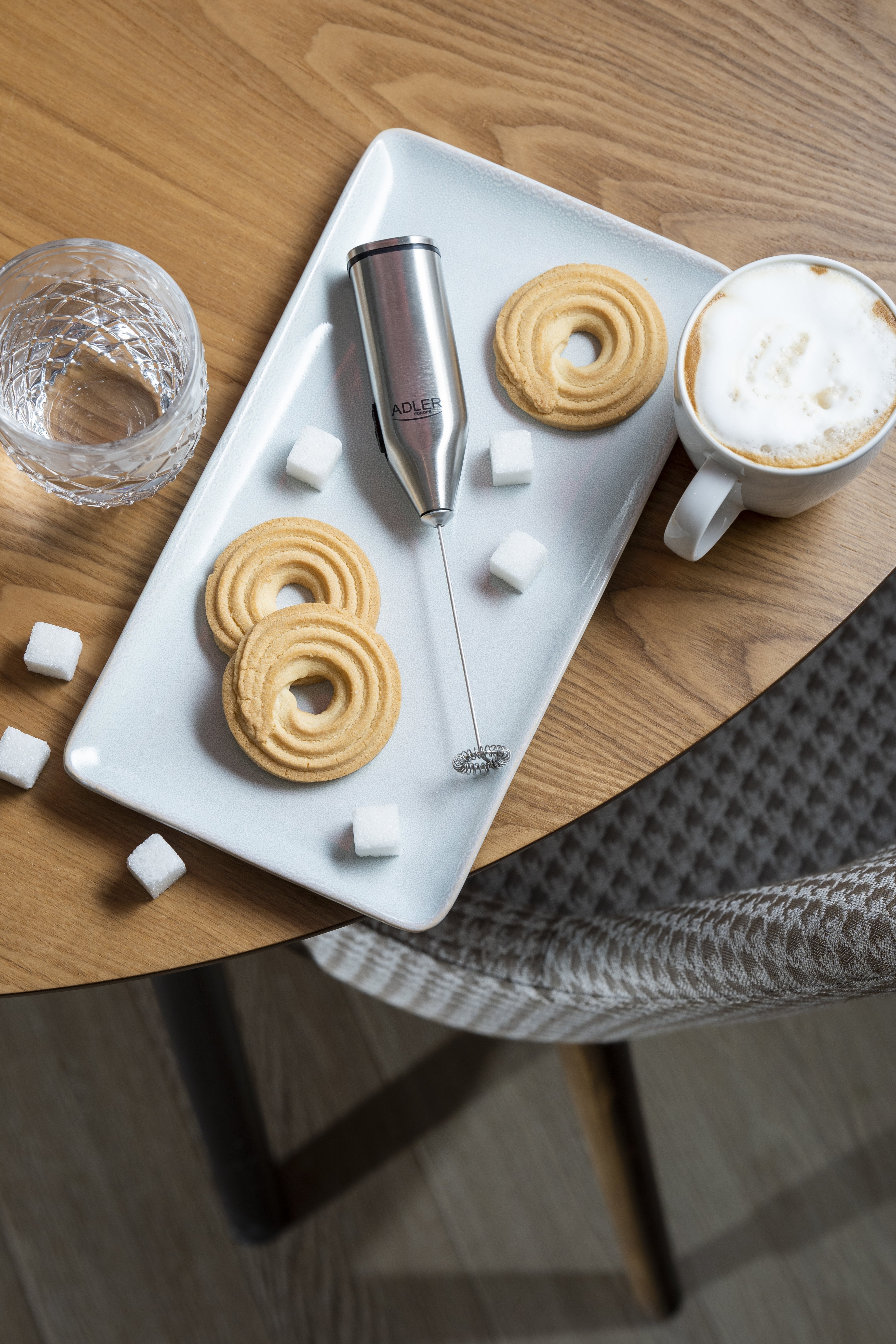 Adler Ad 4500 Espumador Para Leche Espumador De Leche De Mano Acero Inoxidable