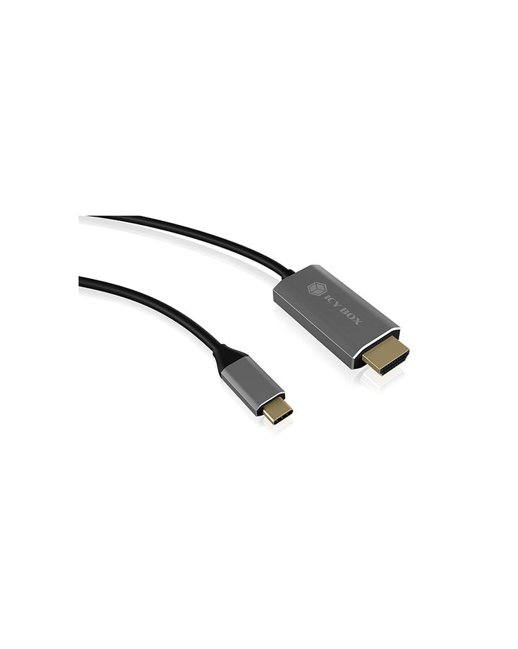 Icybox Ib-Cb020-C Cable Usb Type-C -->Hdmi 1.80m Negro