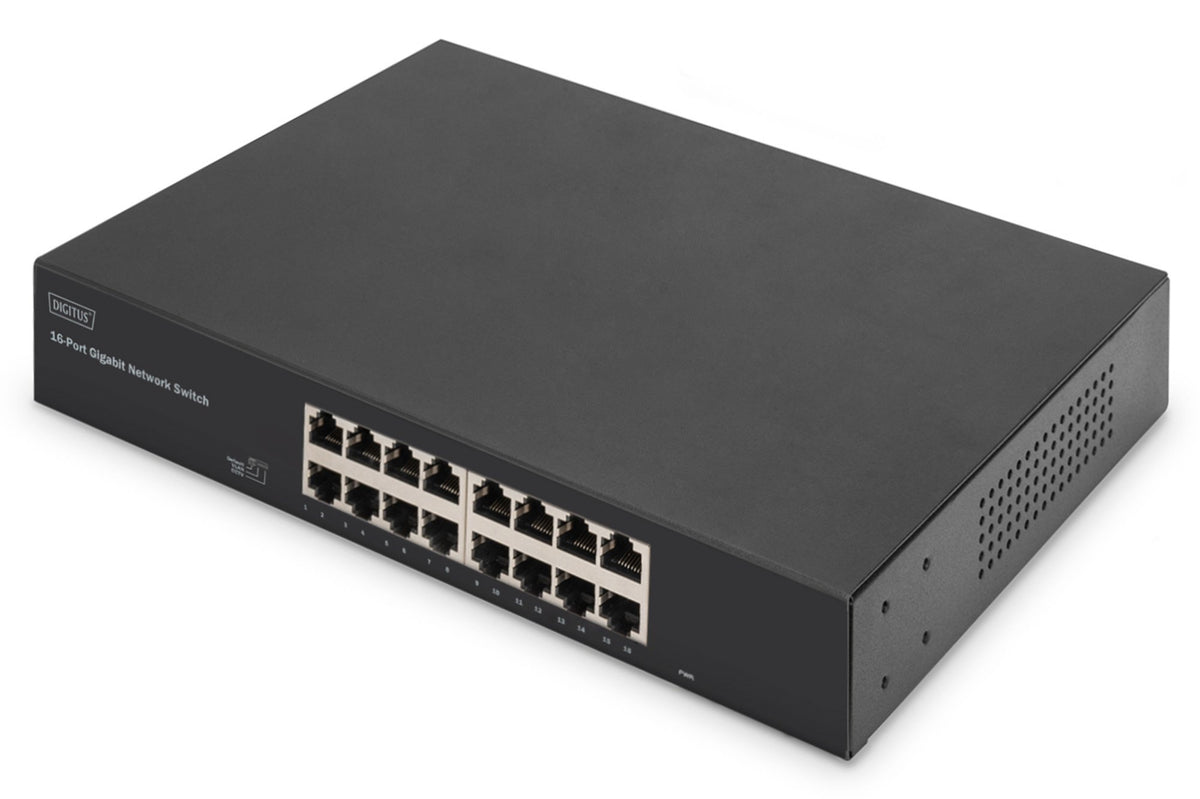 EAN 4016032498490 - Digitus DN-80112-2 switch No administrado Gigabit Ethernet (10/100/1000) Negro imagen 1