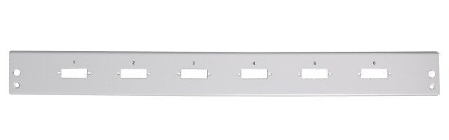 Efb Frontblende 6 X Sc Duplex Lc Quad Horizontal Grau