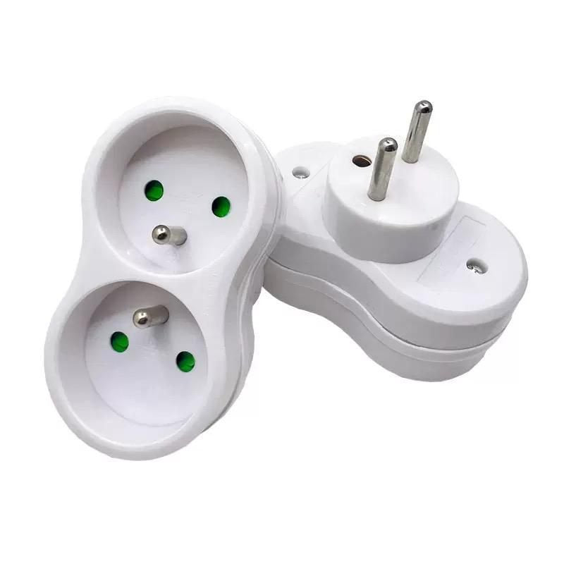 Plug Eu To 2fr Type E, White