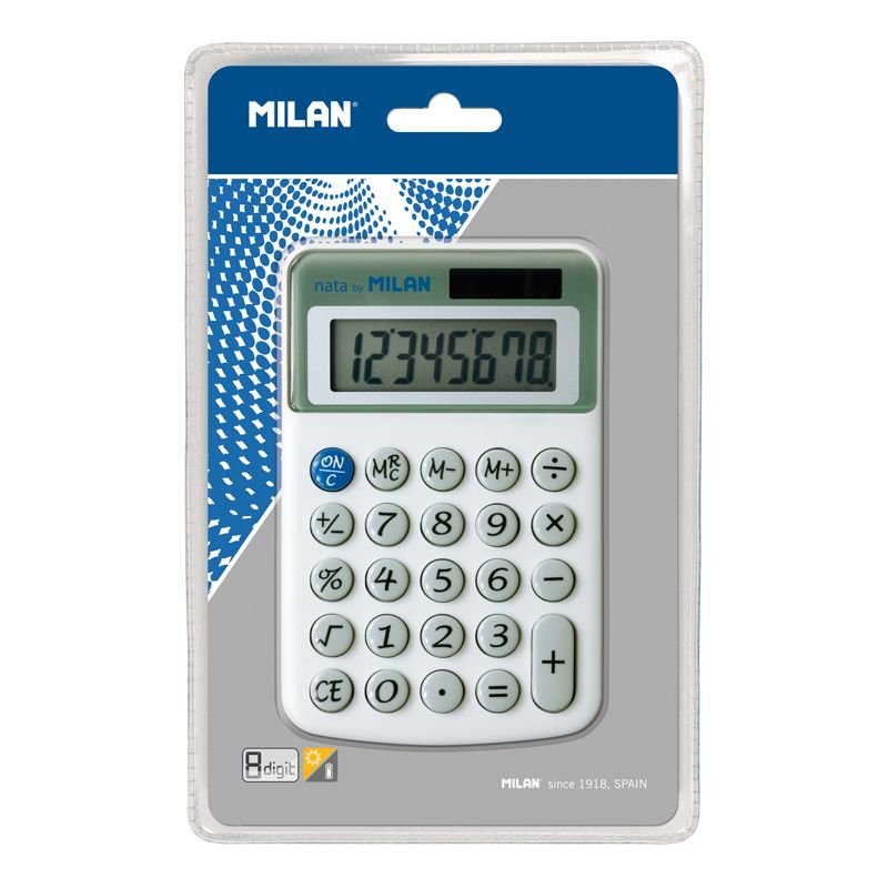 Calculadora Milan 40918bl Gris