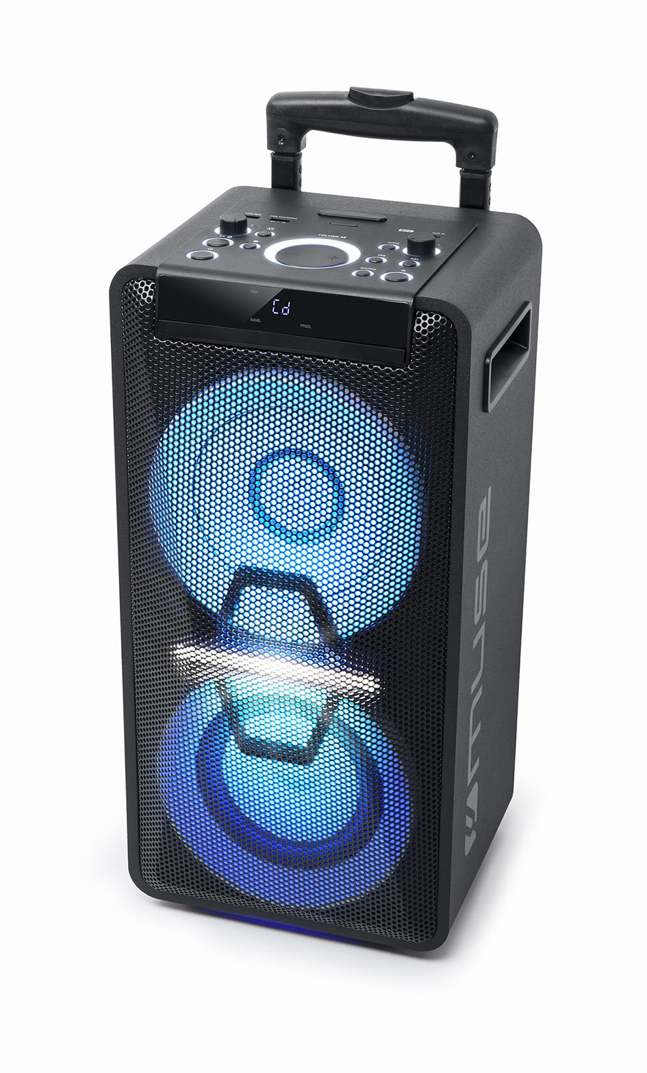 Muse Altavoz Bluetooth M-1920 Dj Muse M-1920dj, Inalámbrico Y Alámbrico, Bluetooth/Usb/Rca/3.5mm, 300 W, Negro