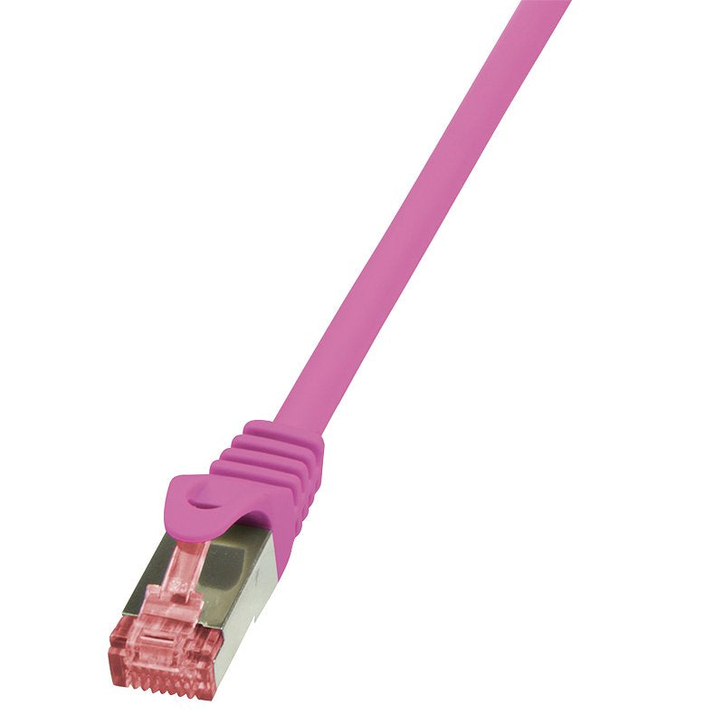 Logilink Cable De Red Cat6 S/Ftp Awg27 Pimf Rosa 0,50m