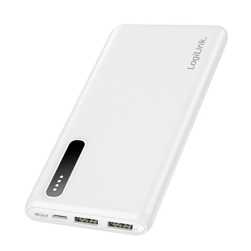 Bateria Externa Power Bank 8000, 2x Usb-A, Blanco Logilink