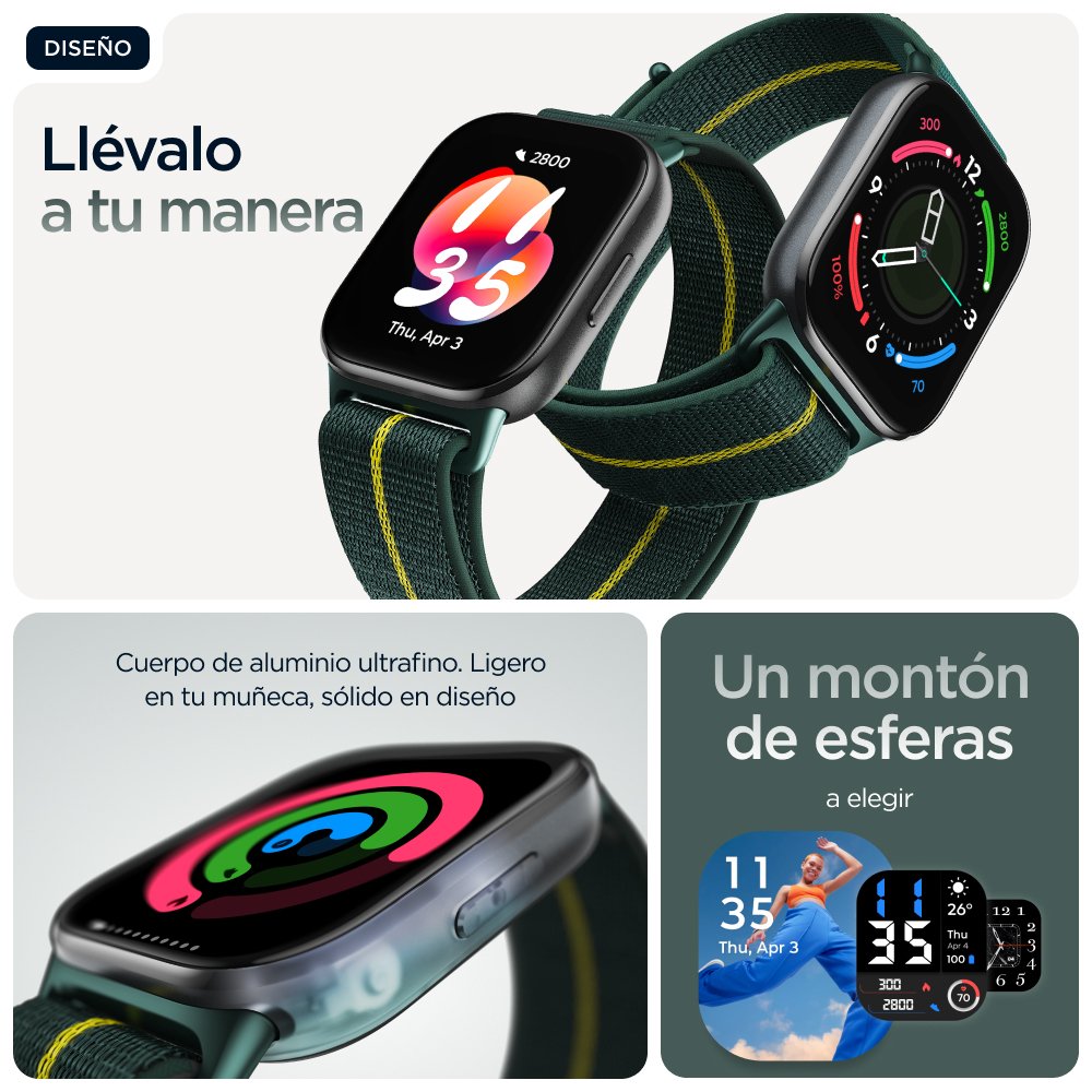 EAN 0840023294563 - Motorola moto watch fit 4,83 cm (1.9") OLED 44.5 mm Digital Pantalla táctil Verde, Gris GPS (satélite) imagen 8