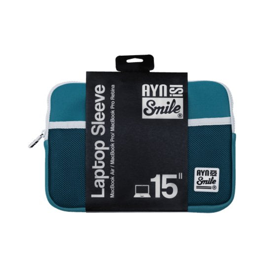 Fitness Funda Portátil Y Tablet Neopreno 15 Pulgadas Sleeve Azul Turquesa