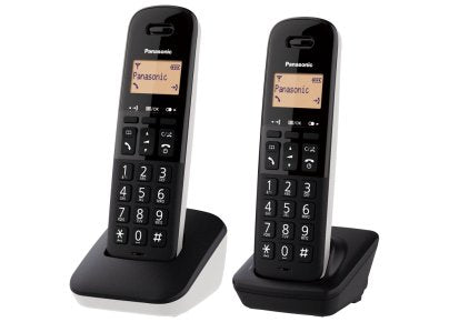 Telefono Cordless Doppio Panasonic Kx-Tgb612jtw Bianco/Nero